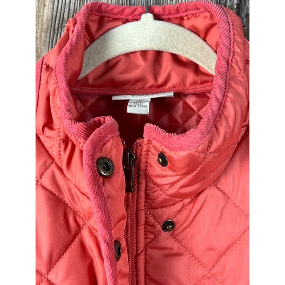 Appleseed's Orange Coral Quilted Barn Jacket Plus 1X Country Chic Cottagecore - Picture 3 of 16